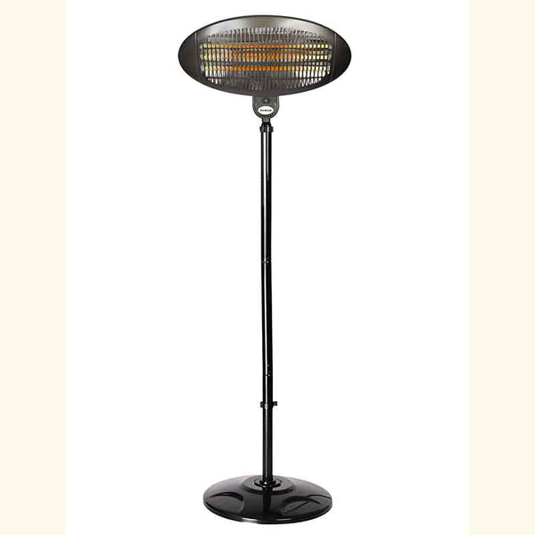 La Hacienda Black Quartz Adjustable Standing Heater image 5