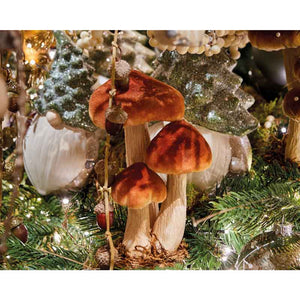 Decoris Velvet Mushroom - 17cm (Assorted Designs) image 1