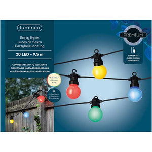 Lumineo 20 Premium LED Party Lights Starter Set - Multi-Coloured image 1