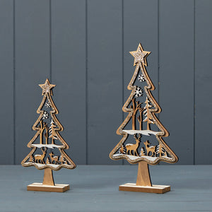 Satchville Wooden Glittery Tree image 0