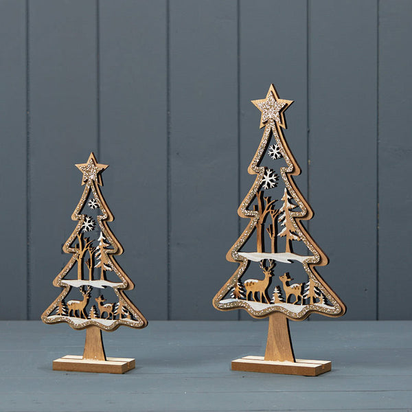 Satchville Wooden Glittery Tree image 0