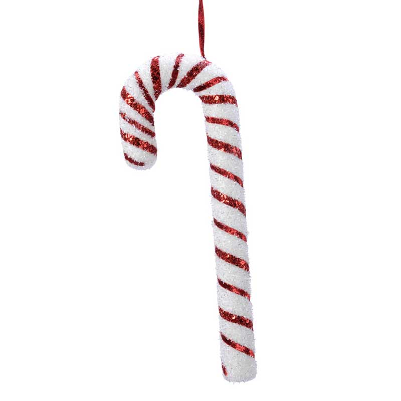 Decoris Red & White Foam Candy Cane image 0