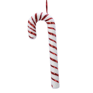 Decoris Red & White Foam Candy Cane image 0