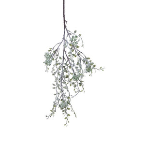 Everlands Green Frosted Mistletoe Spray (90cm) image 0