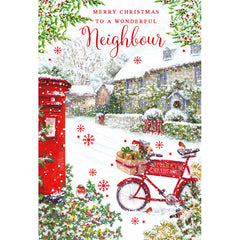 Nigel Quiney Snowy Village Neighbours Christmas Card image 0