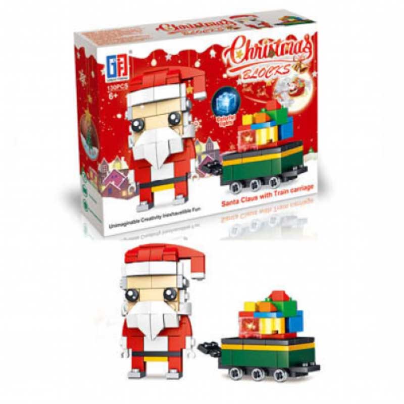 Playwrite Light Up Christmas Building Brick Set (Assorted Designs) image 0