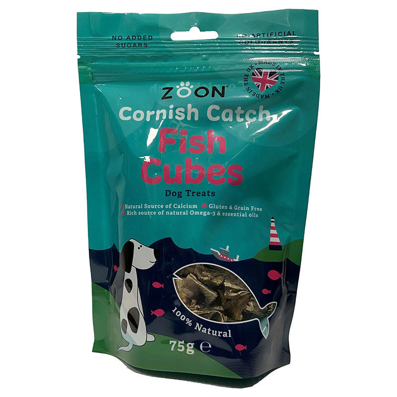 Zoon Cornish Catch Fish Cubes Dog Treats image 0