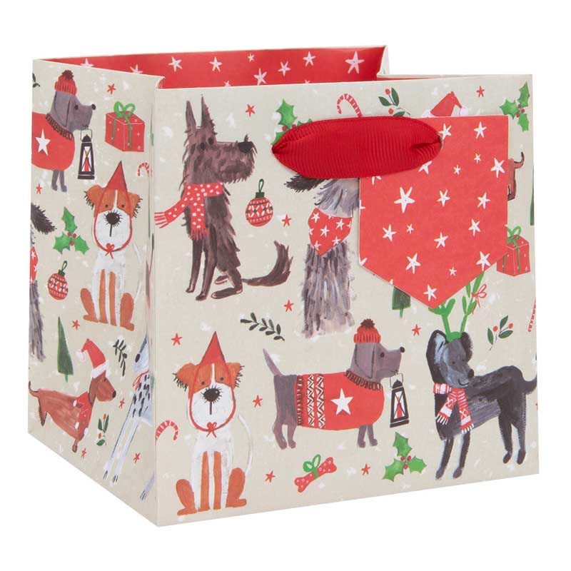 Glick Christmas Bow-Wow Short Gift Bag image 0