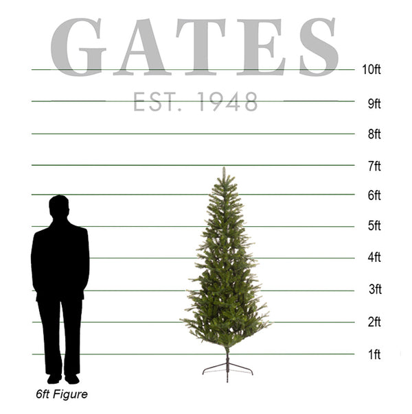 Everlands Idaho Fir Slim Artificial Christmas Tree - 7ft image 1