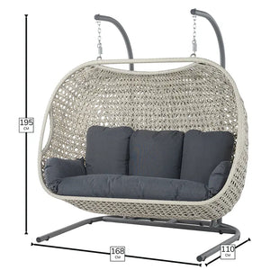Bramblecrest Monterey Triple Hanging Cocoon in Dove Grey image 4