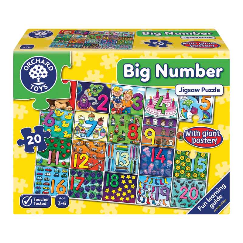 Orchard Toys Big Number Jigsaw Puzzle image 0