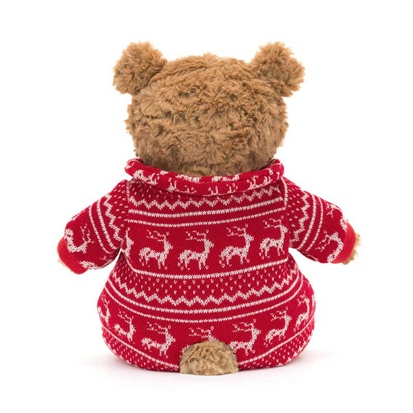 Jellycat Bartholomew Bear Winter Pyjamas image 2