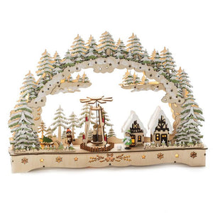 Konstsmide LED Wooden Silhouette with Spinning Figures image 1