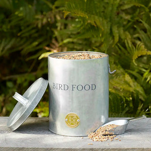Burgon & Ball Sophie Conran Galvanized Bird Food Tin image 2