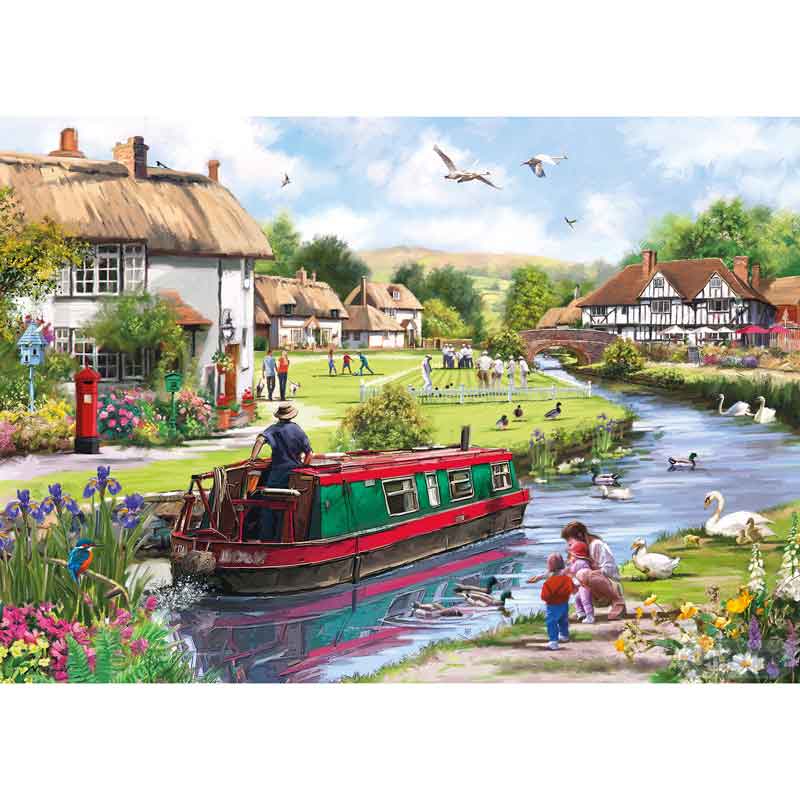 Gibsons Swanning Along 250 XL Piece Jigsaw Puzzle image 0