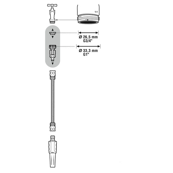 GARDENA Angled Tap Connector image 2