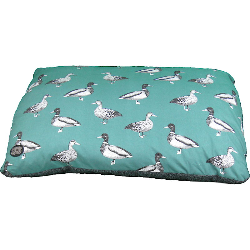 Snug & Cosy Teal Duck Print Lounger image 0