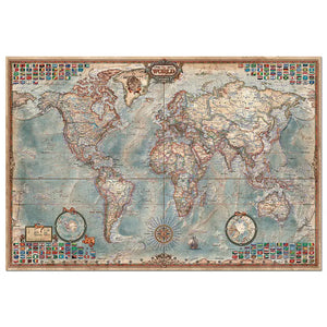 Historical World Map 4,000 Piece Jigsaw Puzzle image 1