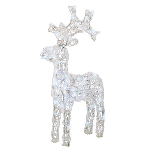 Lumineo LED Flashing Acrylic Deer - Cool White - Small image