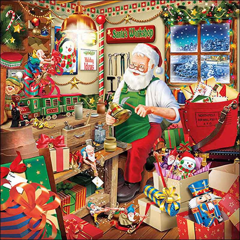 Ambiente Paper Napkins - Santa's Workshop (Pack of 20) image 0