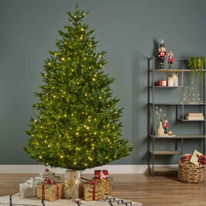 Everlands Nordmann Fir Pre-Lit Christmas Tree – 7ft image 0