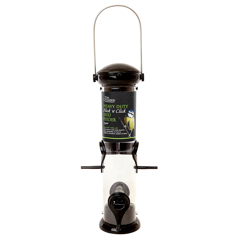 Tom Chambers Heavy Duty Flick 'n' Click 4 Port Seed Feeder image 0