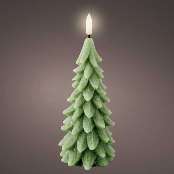 Lumineo Green LED Tree Candle image 2