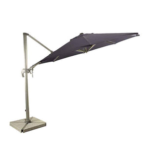 Bramblecrest Chichester 3m Round Cantilever Parasol in Grey with Granite Base &amp; Cover image 5