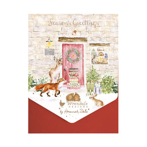 Wrendale Designs Notecard Pack - Christmas Cottage (Pack of 8) image 2