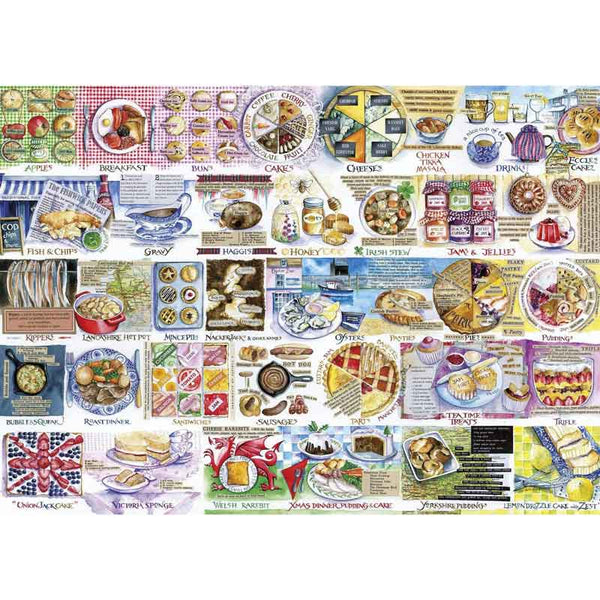 Gibsons Pork Pies & Puddings 1000 Piece Jigsaw image 0