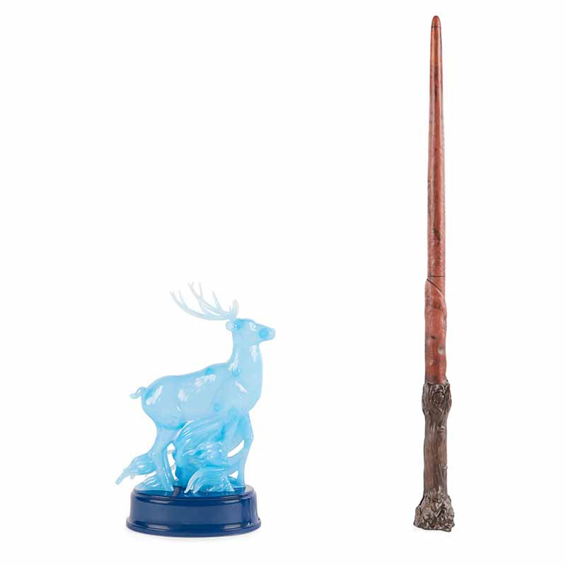 Official Wizarding World, 12-Inch Harry Potter Patronus Feature Wand with Stag Figure, Lights and Sounds, Ages 6+ image 0