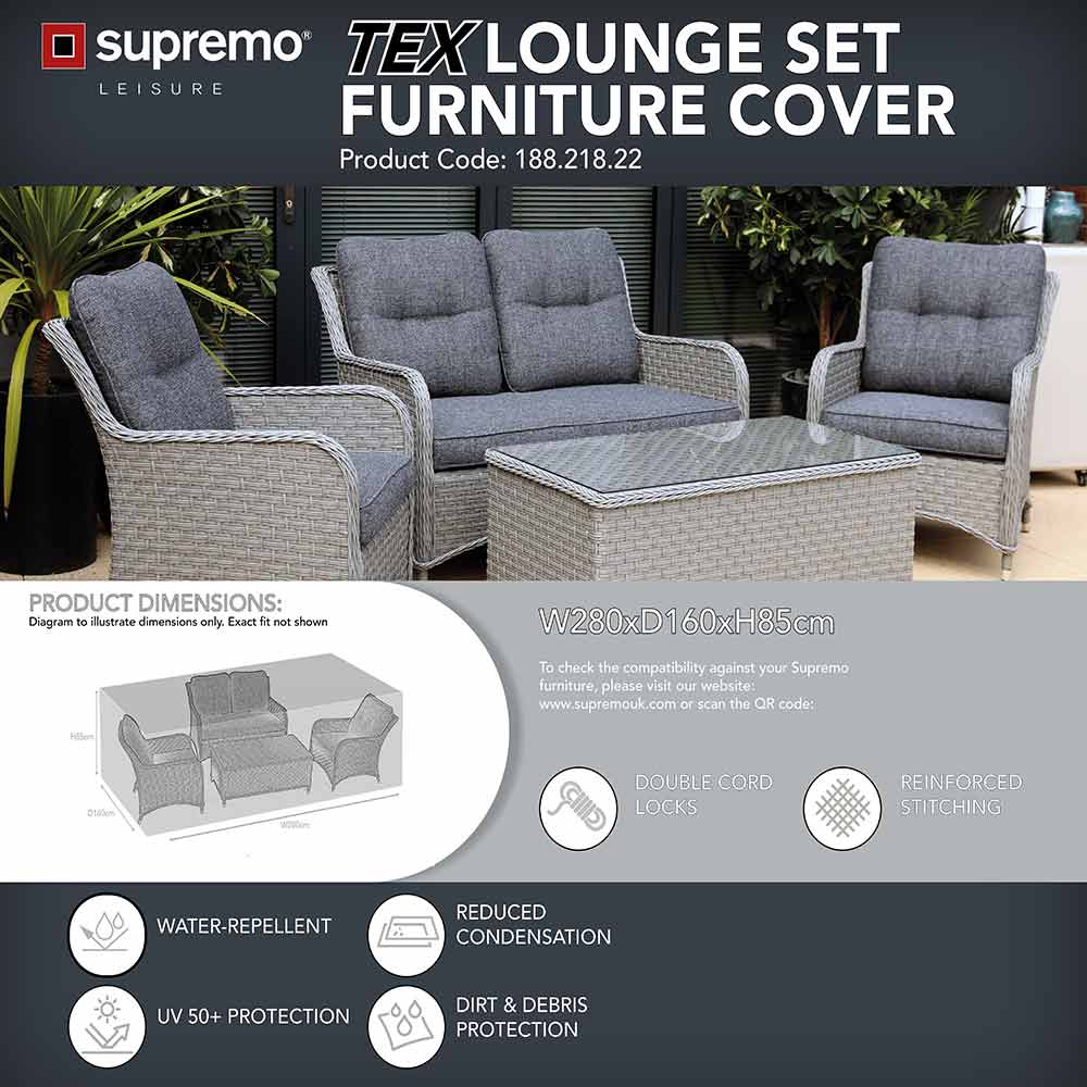 Supremo TEX Garden Lounge Set Furniture Cover image 0