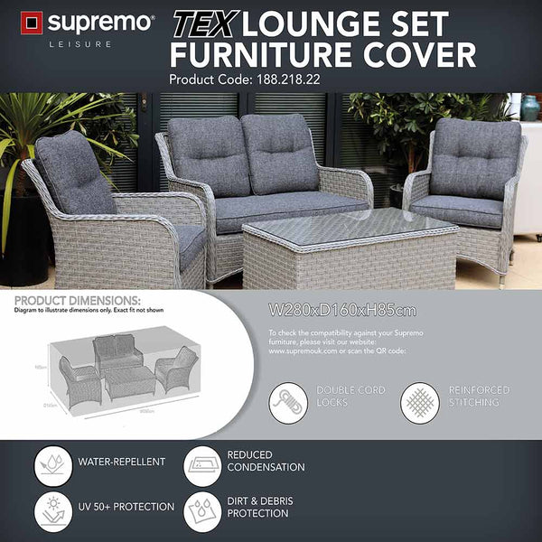 Supremo TEX Garden Lounge Set Furniture Cover image 1