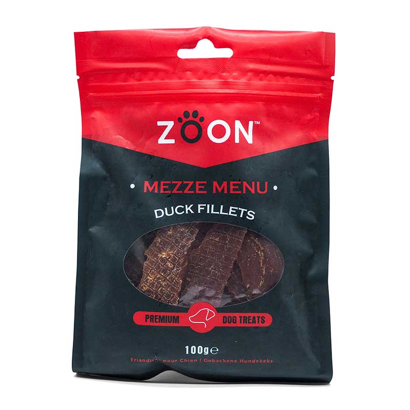 Zoon Mezze Menu Duck Fillets Dog Treats (100g) image 0