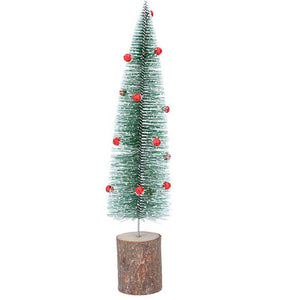 Gisela Graham Bristle Tree with Red Bells - 31cm image