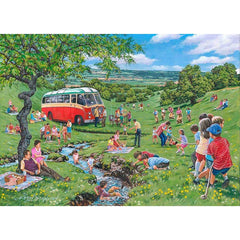 House of Puzzles Sunday Picnic Big 250 Piece Jigsaw Puzzle image 0