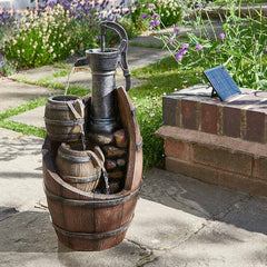 Smart Garden Whiskey Barrels Cascade Water Feature image 0