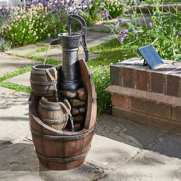 Smart Garden Whiskey Barrels Cascade Water Feature image 0