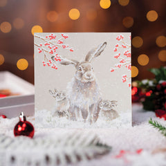 Wrendale Designs Luxury Boxed Cards - Snowfall (Pack of 8) image 0