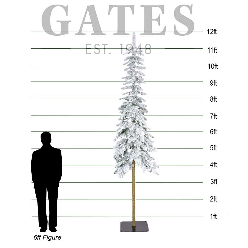 Everlands Alpine Fir Snowy Artificial Christmas Tree - 12ft image 0