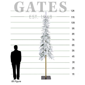 Everlands Alpine Fir Snowy Artificial Christmas Tree - 12ft image 1