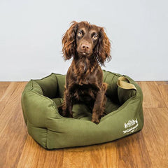 Snug & Cosy Wilderness Snuggle Dog Bed Olive image 0
