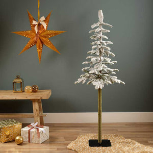Everlands Alpine Fir Snowy Artificial Christmas Tree - 4ft image 0