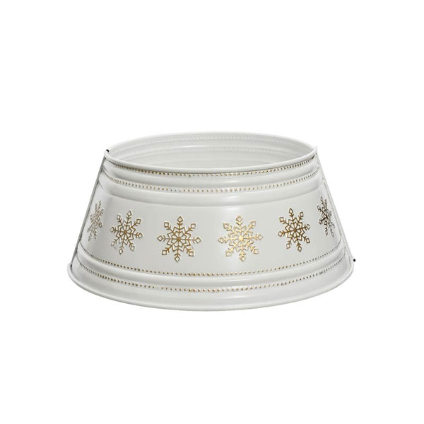 Everlands White Iron Tree Ring with Snowflakes - Small image