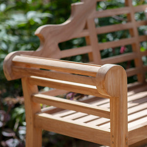 Bramblecrest Wooden Lutyens Style Bench - Seats 2-3 image 1