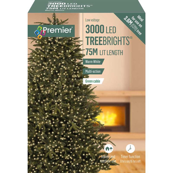 Premier 3000 Multi-Action LED TREEBRIGHTS with Timer - Warm White image 1
