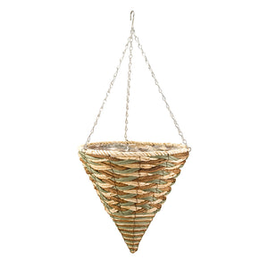Smart Garden Trinity Faux Rattan Cone Hanging Basket (35cm) image 1
