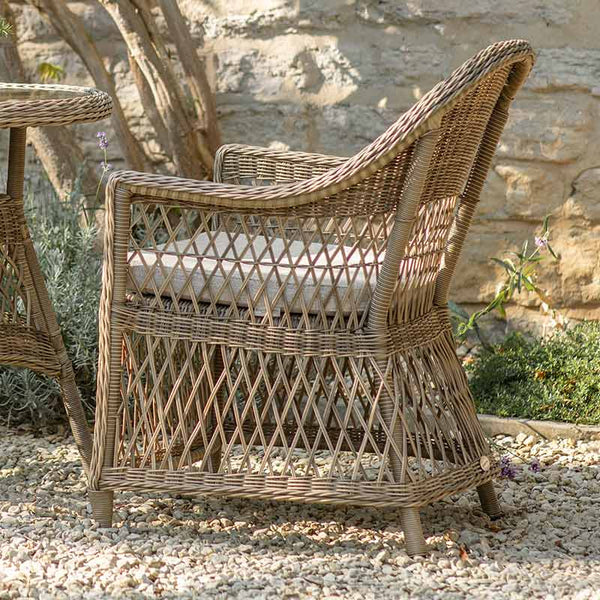 Bramblecrest RHS Rosemoor Rattan Bistro Set image 3