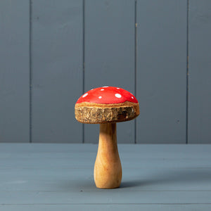 Satchville Wooden Mushroom - Red image
