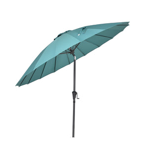 Bramblecrest Shanghai 2.7m Crank & Tilt Parasol – Teal image 3